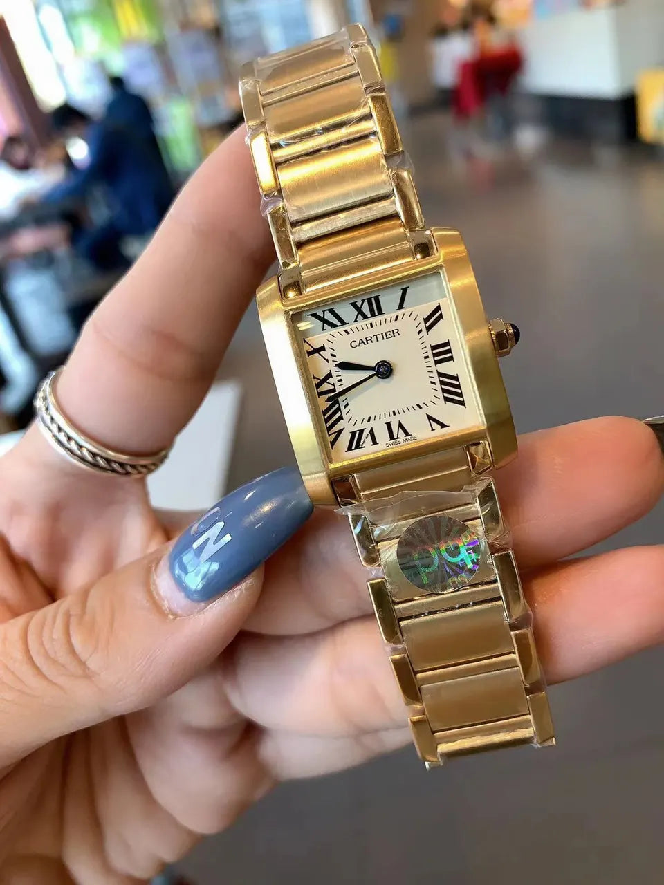 Cartier Gold Ivory Dial - Hình 2