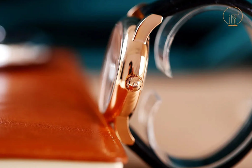 Armani Rose Gold Skeleton Watch - Hình 4