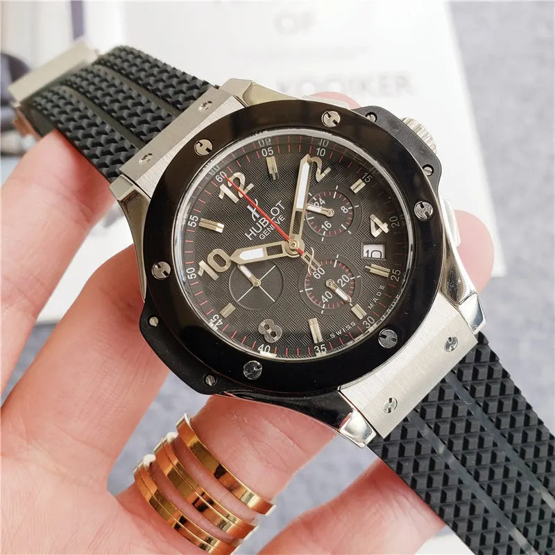 Hublot Gold Black Rubber - Hình 12