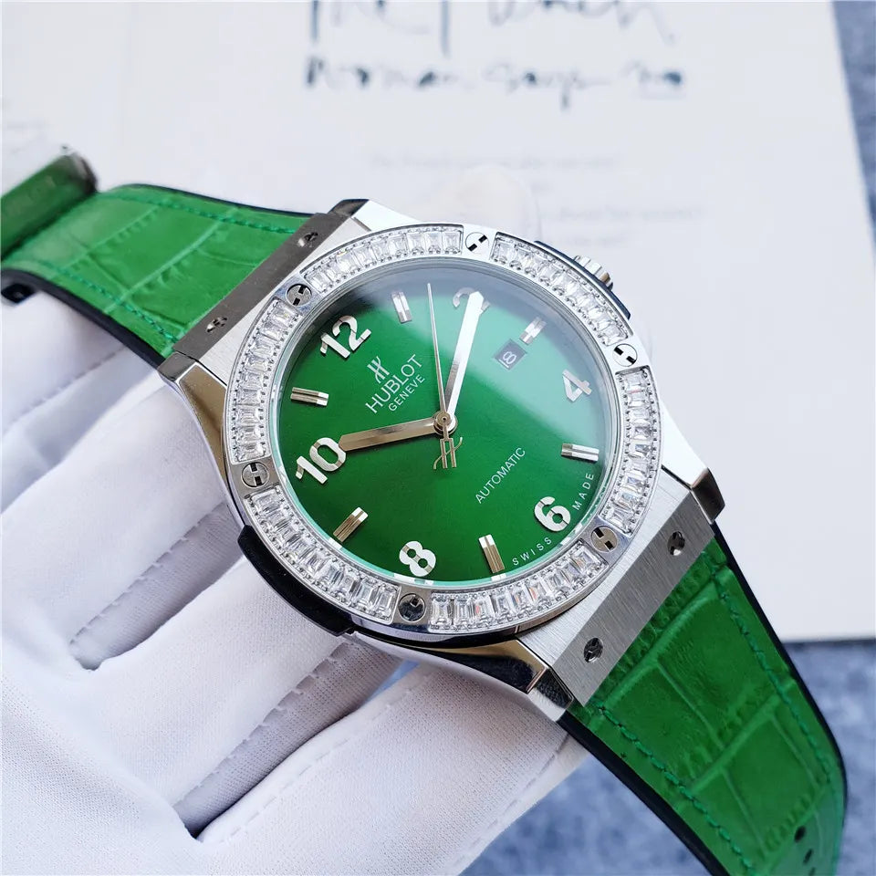 Hublot Green Dial Diamond - Hình 7