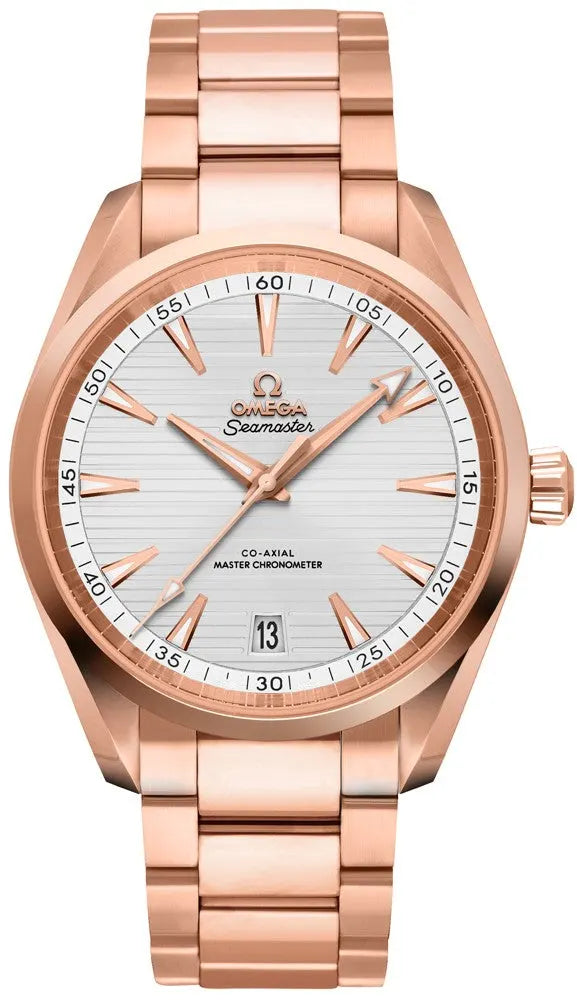 seamaster Omega Rose Gold White Dial