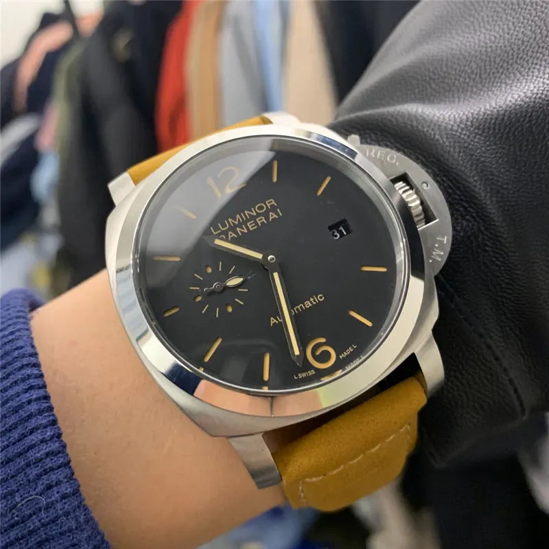 Panerai Yellow Leather Luminor - Hình 7