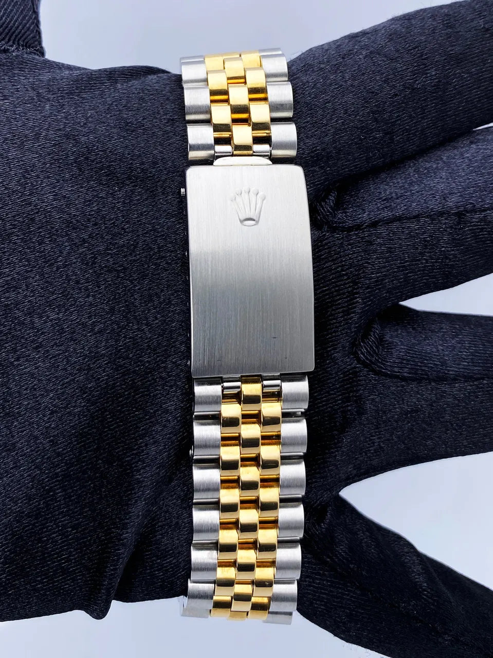 two tone Rolex Datejust Black Dial - Hình 7