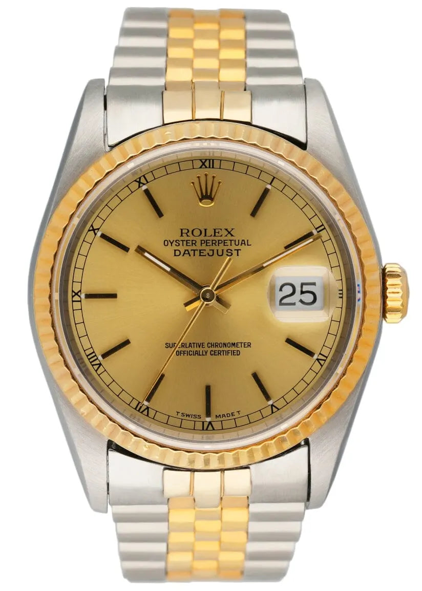Rolex Two-Tone Champagne Datejust gold - Hình 9