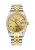 datejust fluted Rolex Two-Tone Gold Champagne