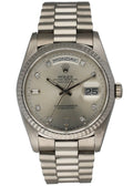 Rolex Platinum Diamond Watch
