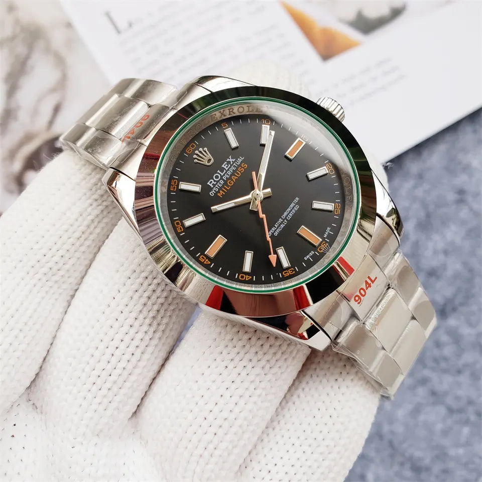 stainless Rolex Milgauss Black Dial - Hình 4