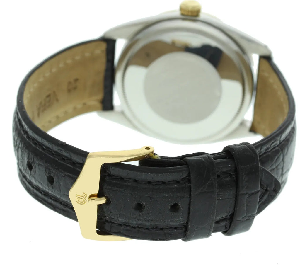 oyster Rolex Gold Bezel Leather - Hình 2