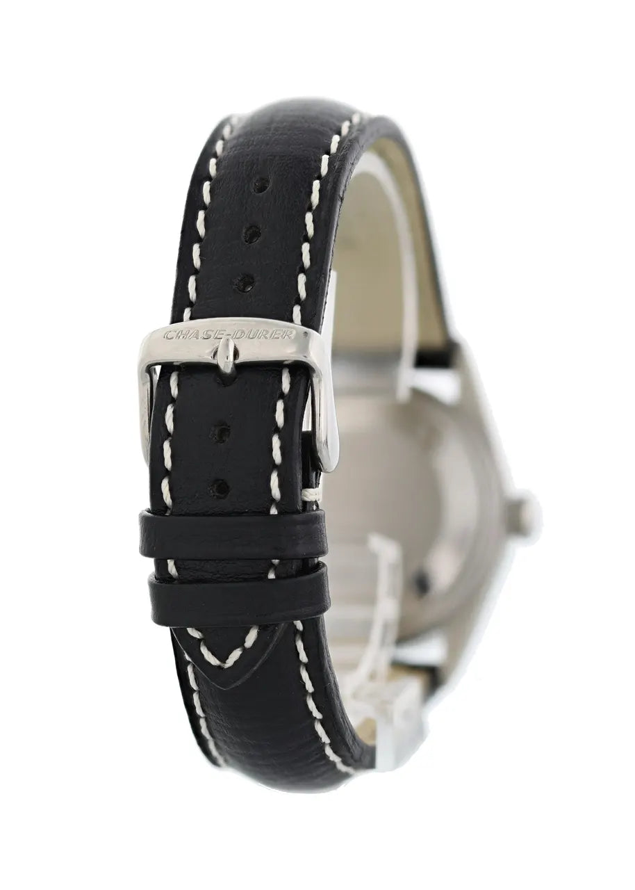 Rolex Datejust White Dial Black Leather - Hình 6