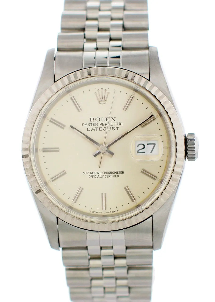 Rolex Datejust Silver Dial jubilee