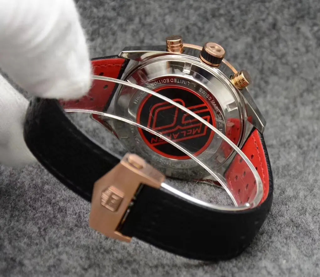 rose Tag Heuer Carrera Black Dial - Hình 2