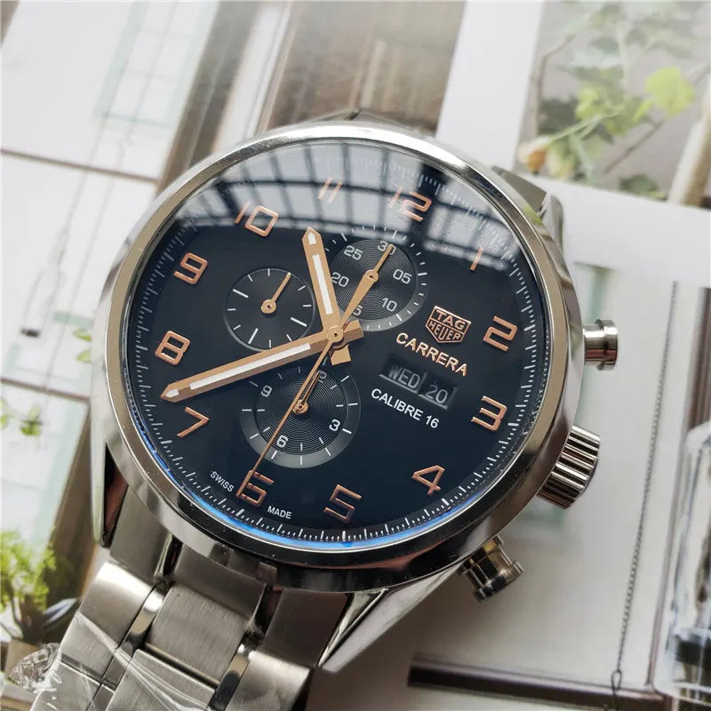 TAG Heuer Black Dial Watch - Hình 5