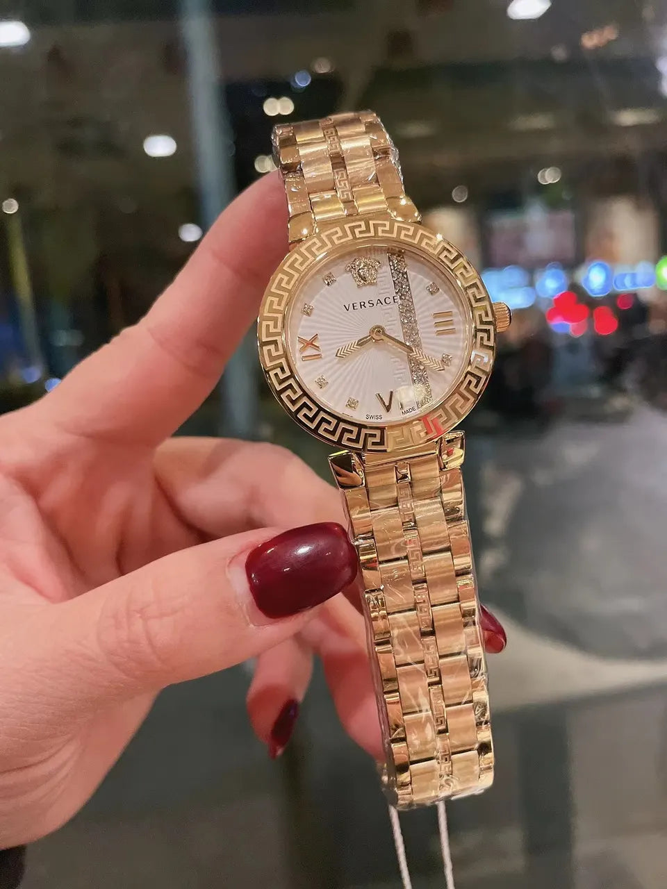 Versace Gold Tone Watch - Hình 3