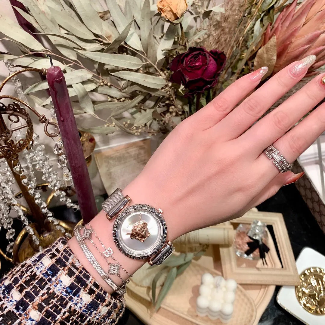 Versace Medusa Silver Dial - Hình 4