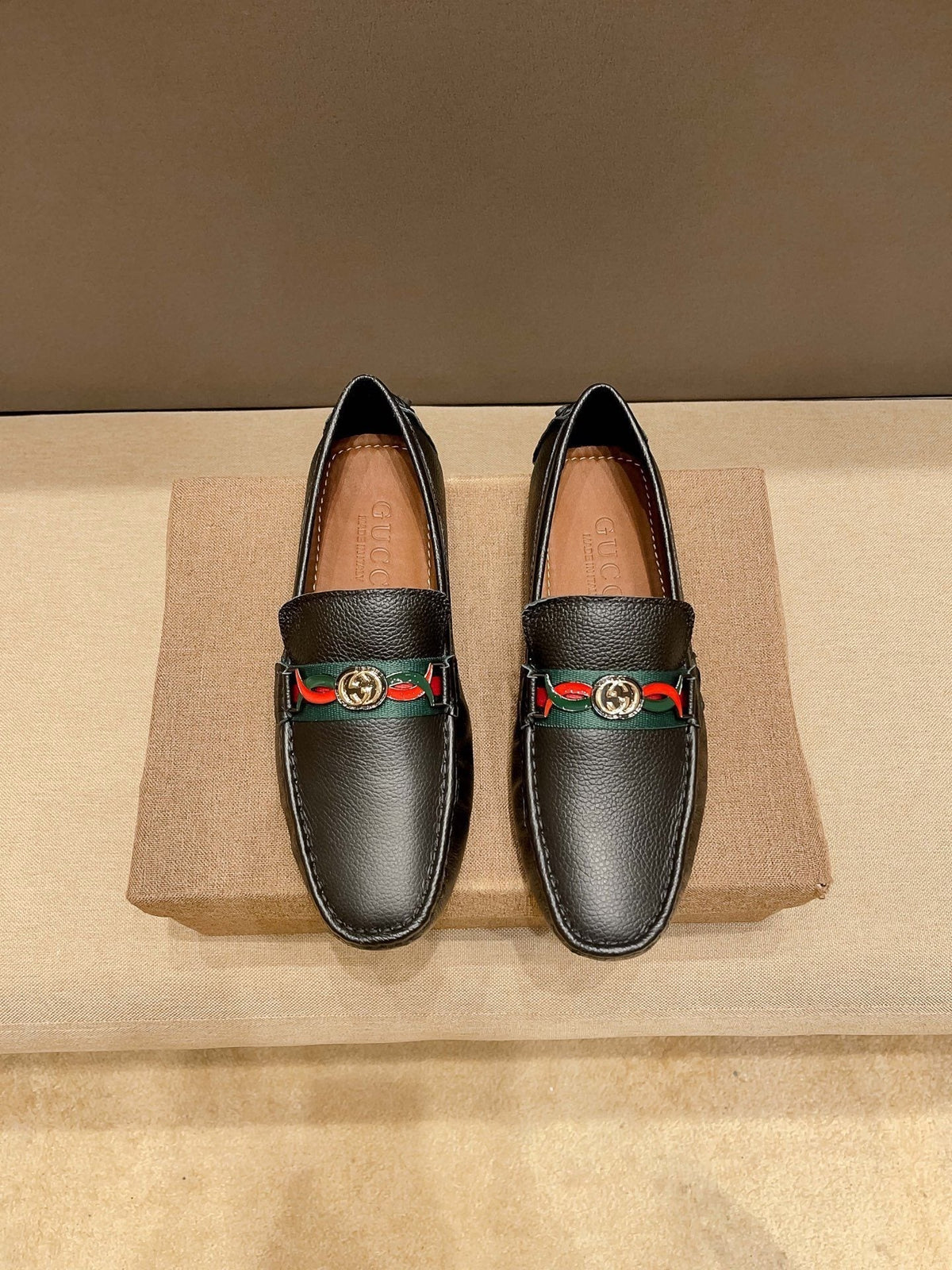 Gucci Web Accent Driving Loafers — hero
