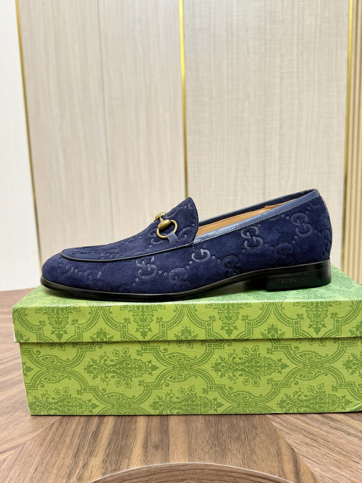 Gucci Horsebit Monogram Loafers — side