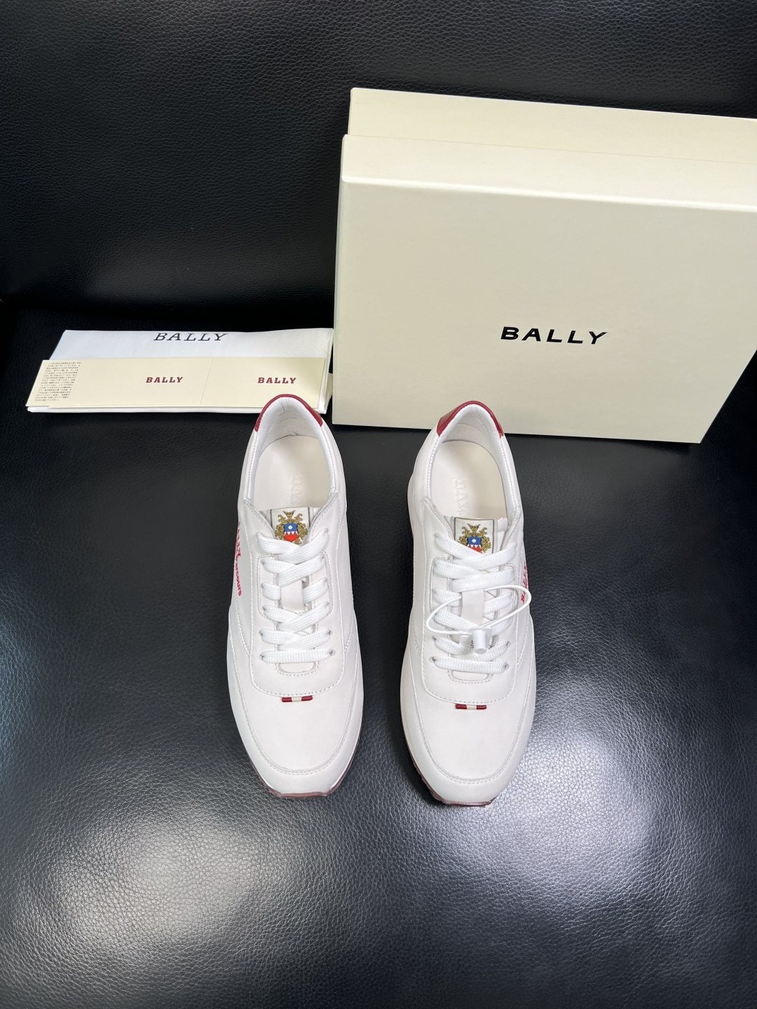 BALLY Black and Brown Low-Top Sneakers — front